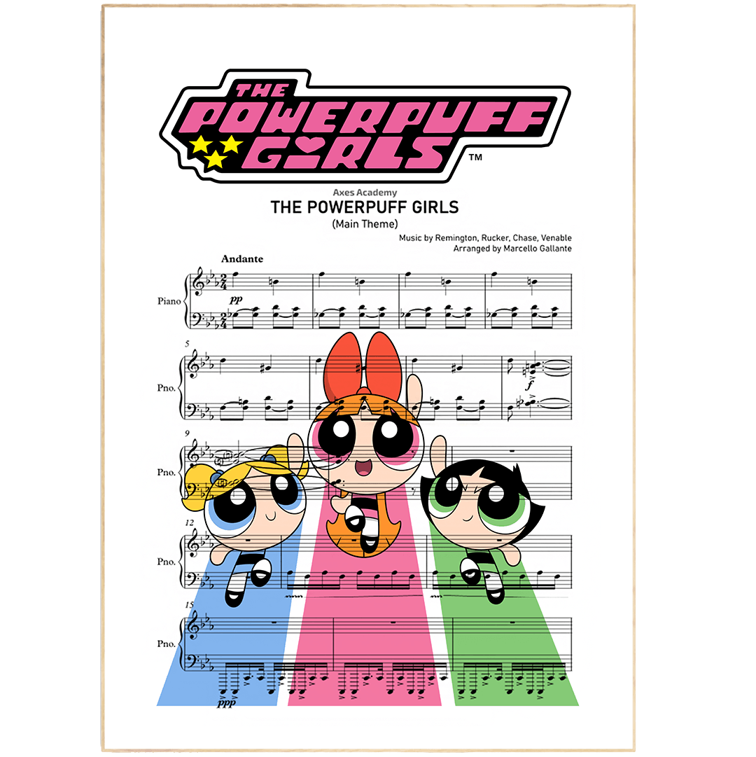 The Powerpuff Girls Main Theme Poster - 98typesMusic