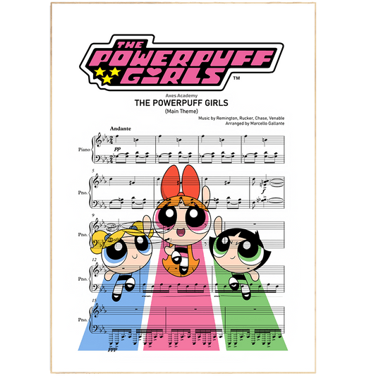 The Powerpuff Girls Main Theme Poster - 98typesMusic