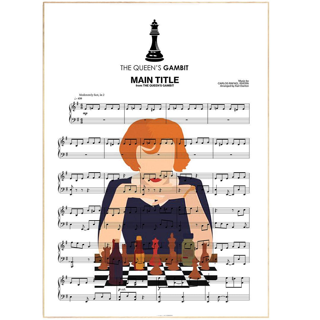 The Queen's Gambit - Main Title Poster - 98typesMusic