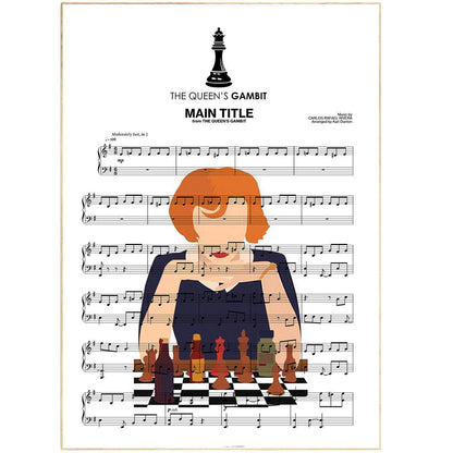 The Queen's Gambit - Main Title Poster - 98typesMusic
