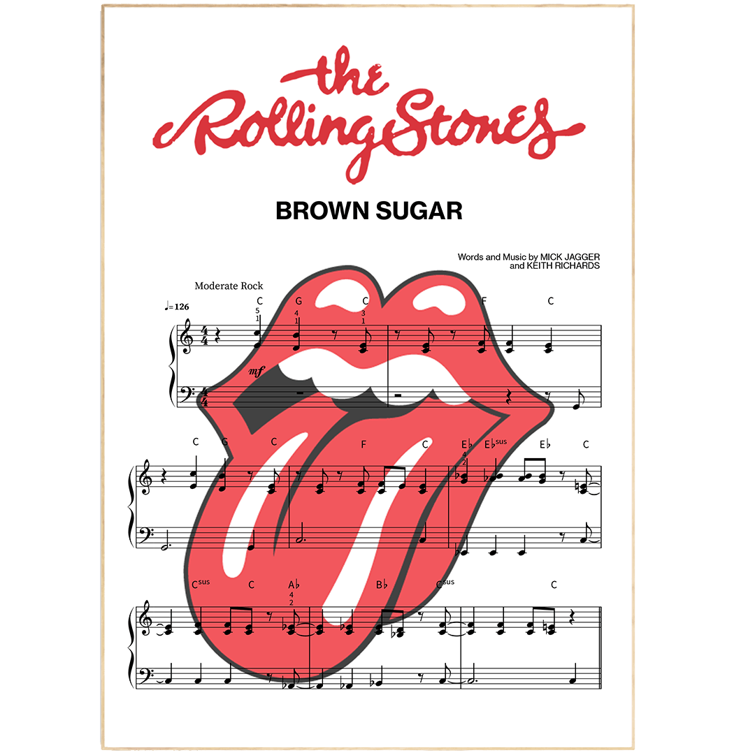 The Rolling Stones - Brown Sugar Poster - 98typesMusic