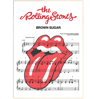 The Rolling Stones - Brown Sugar Poster - 98typesMusic