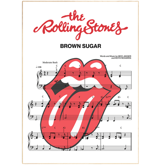 The Rolling Stones - Brown Sugar Poster - 98typesMusic