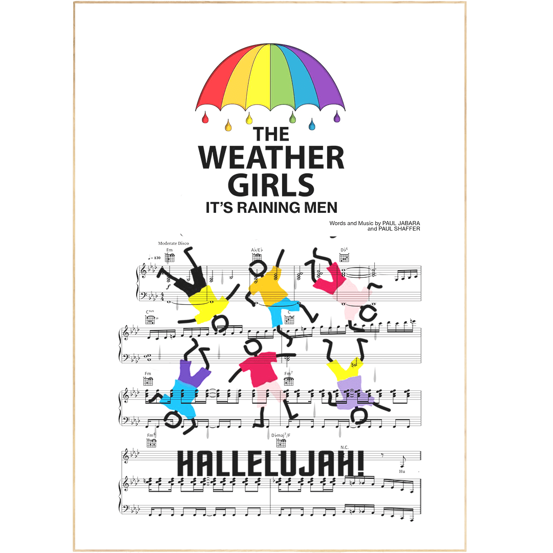 The Weather Girls - It’s Raining Men Poster - 98typesMusic