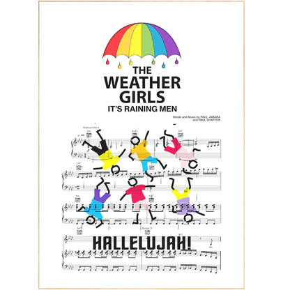 The Weather Girls - It’s Raining Men Poster - 98typesMusic