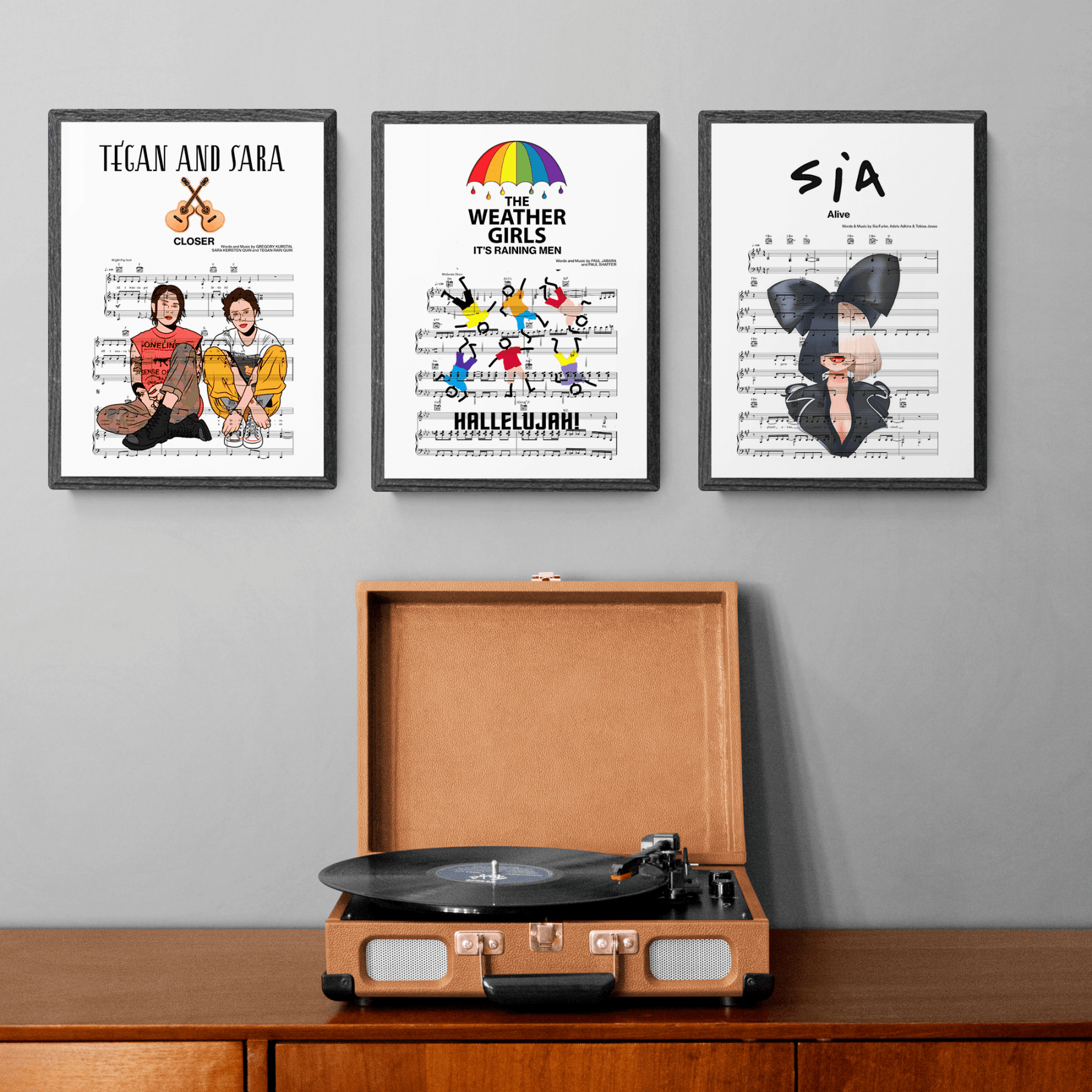 The Weather Girls - It’s Raining Men Poster - 98typesMusic