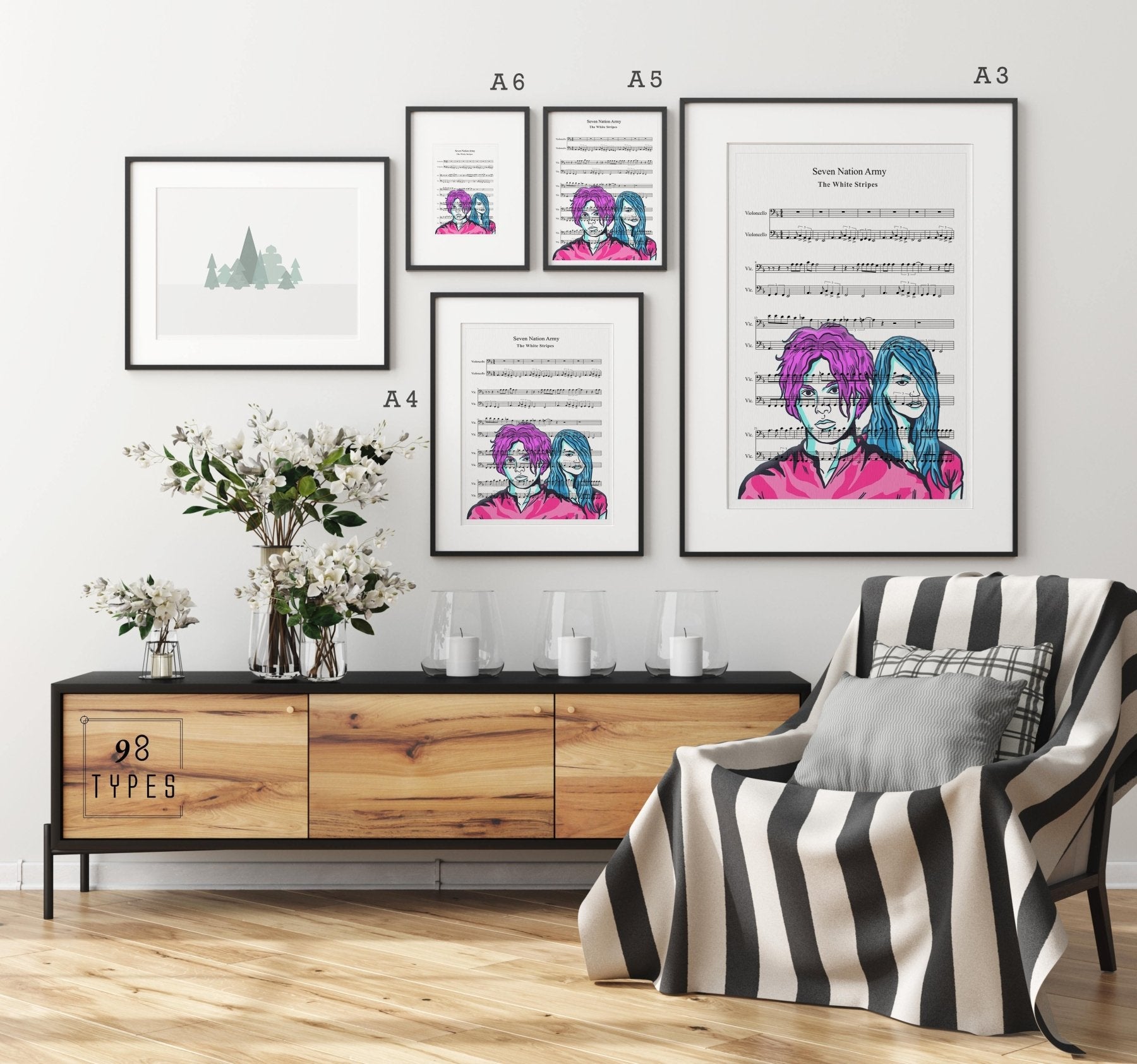 The White Stripes - Seven Nation Army Song Print - 98typesMusic