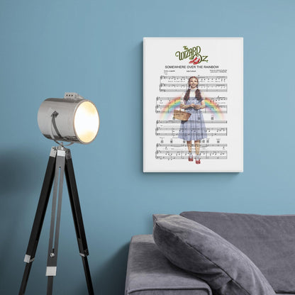The Wizard of Oz • Somewhere Over the Rainbow Song Lyric Print - 98typesMusic