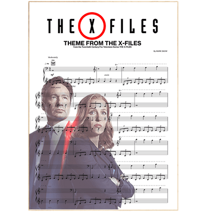 THE X - FILES - THEME Poster - 98typesMusic