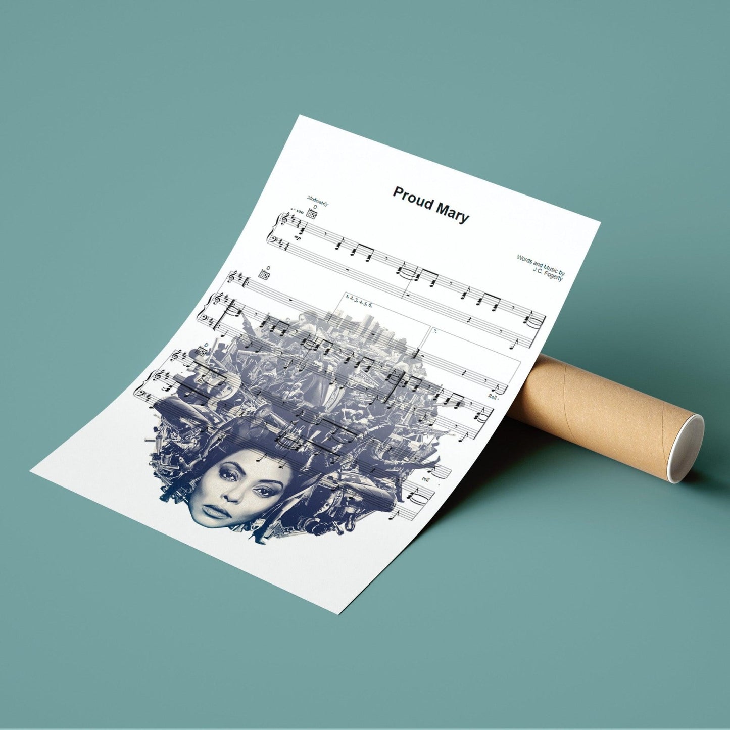 Tina Turner - Proud Mary Print - 98typesMusic