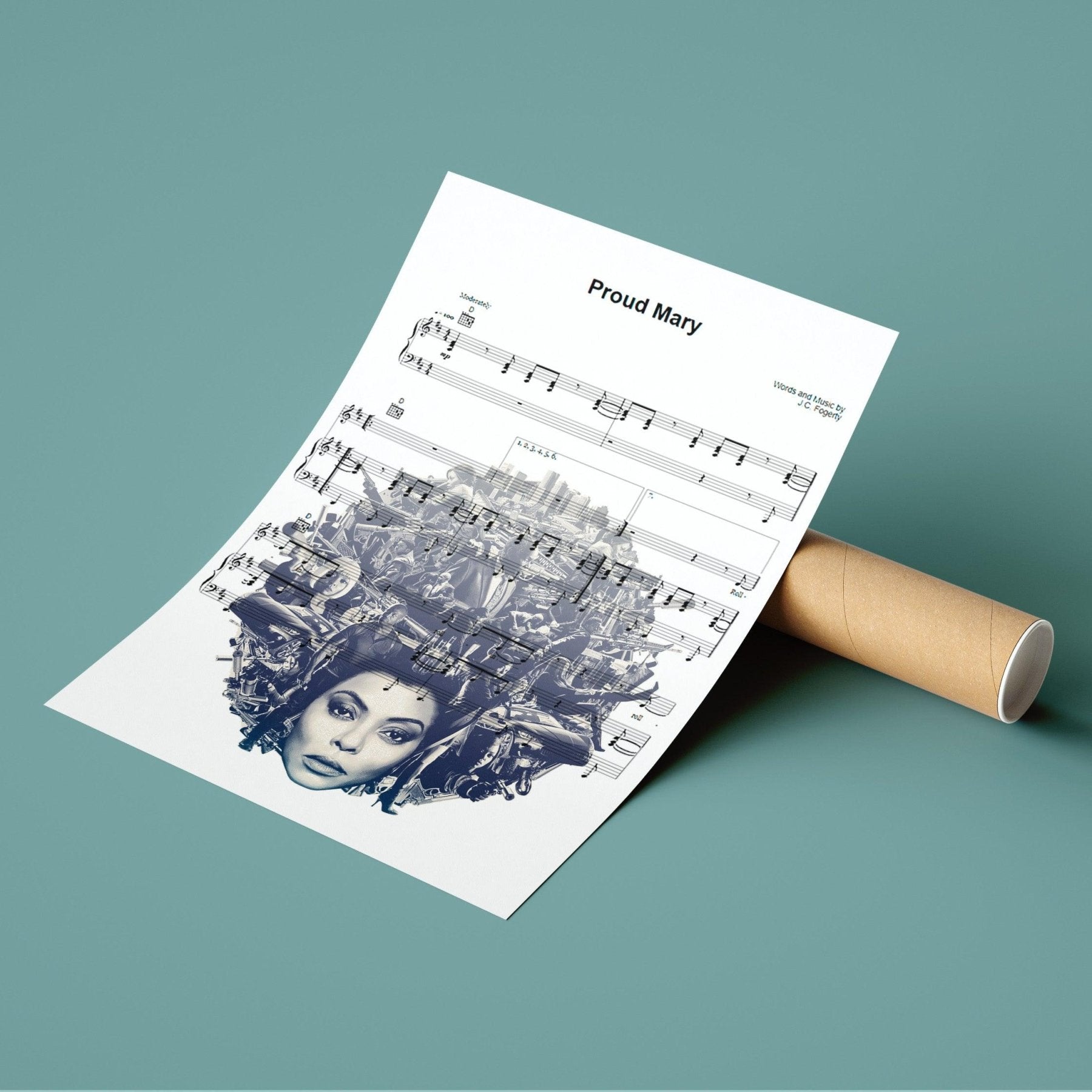 Tina Turner - Proud Mary Print - 98typesMusic