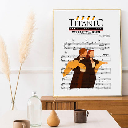 Titanic - My Heart Will Go On Theme Song Print - 98typesMusic