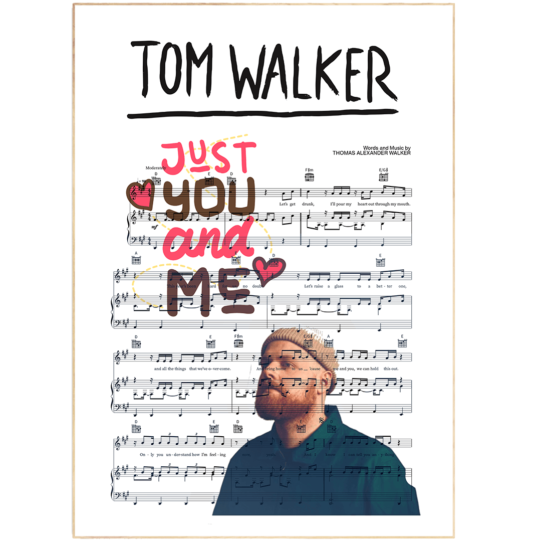 Tom Walker - JUST YOU AND I Poster - 98typesMusic