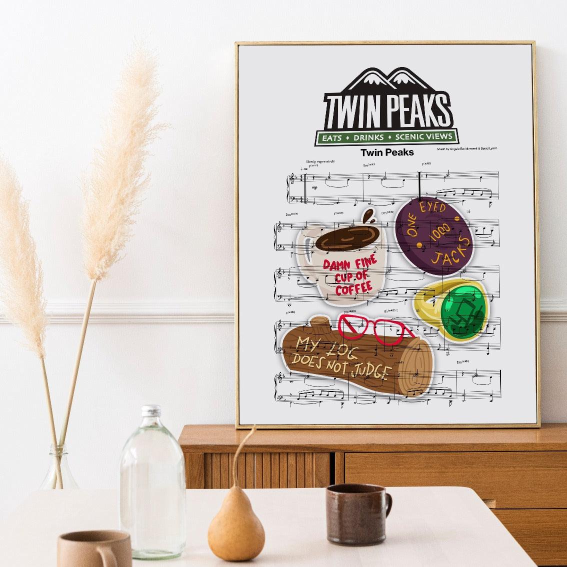Twin Peaks Theme Poster - 98typesMusic