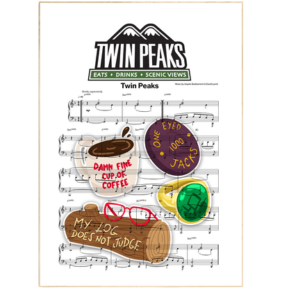 Twin Peaks Theme Poster - 98typesMusic