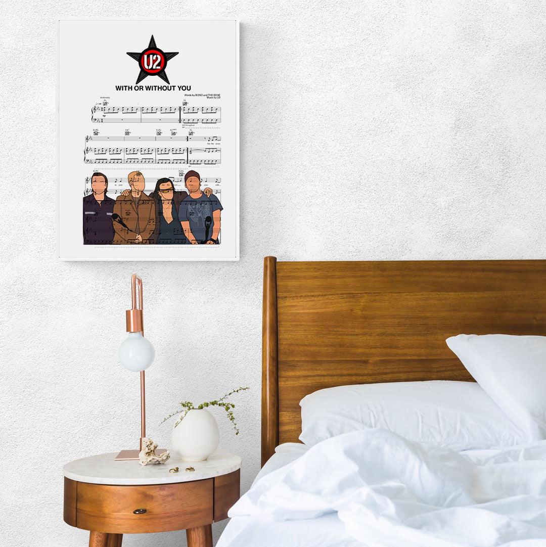U2 - With Or Without You Poster - 98typesMusic