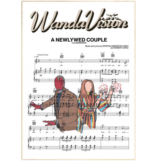 WandaVision - The Newlywed Couple Poster - 98typesMusic