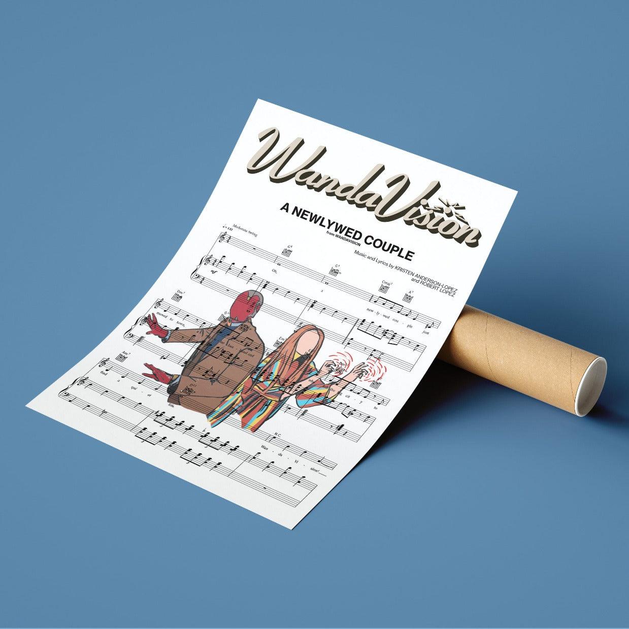 WandaVision - The Newlywed Couple Poster - 98typesMusic
