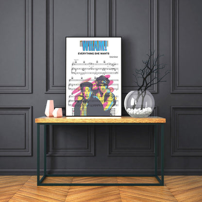 Wham! - Everything She Wants Poster - 98typesMusic