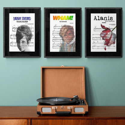 Wham - George Michael - Im your man Poster - 98typesMusic
