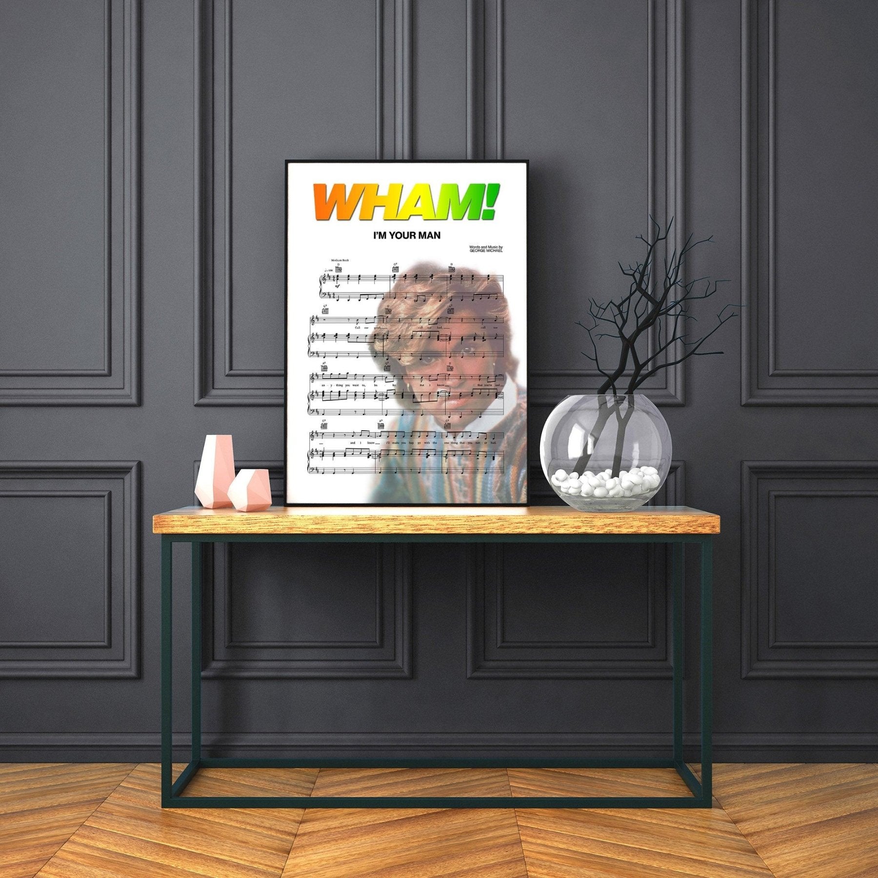 Wham - George Michael - Im your man Poster - 98typesMusic