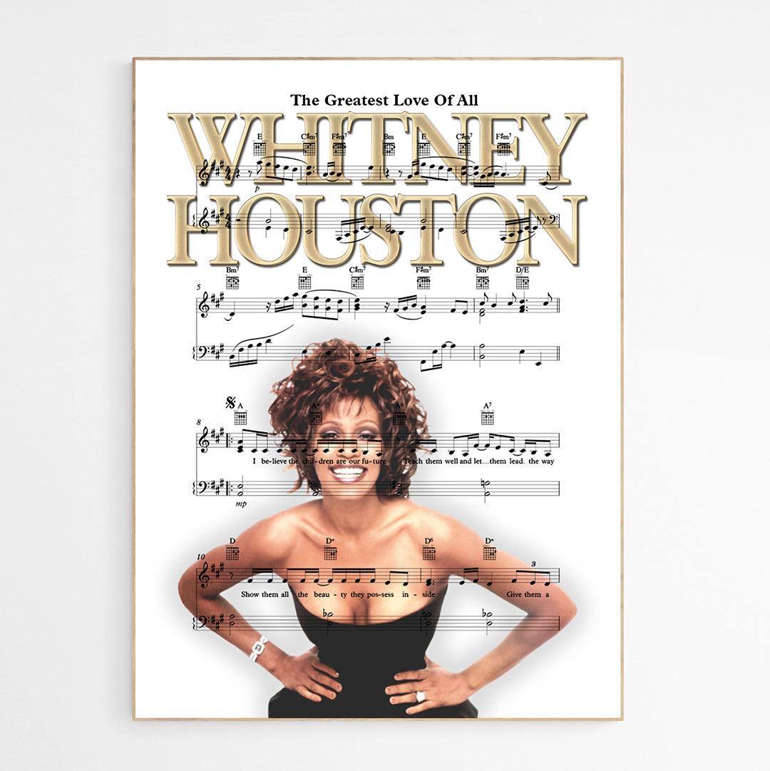 Whitney Houston • Greatest Love Of All Print - 98typesMusic