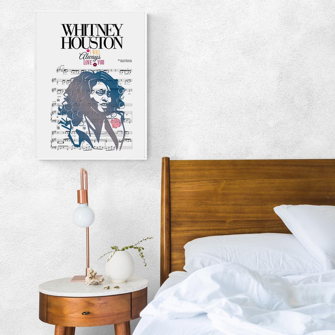 Whitney Houston - I Will Always Love You Poster - 98typesMusic