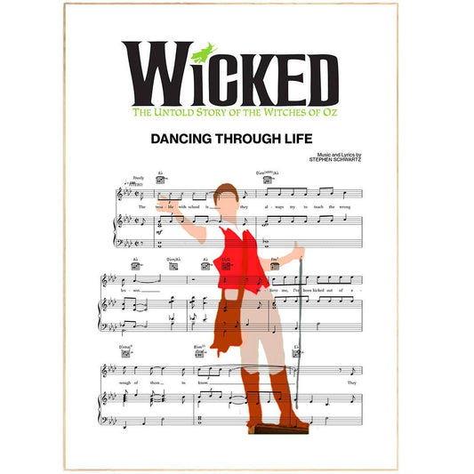 Wicked - DANCING THROUGH LIFE Poster - 98typesMusic