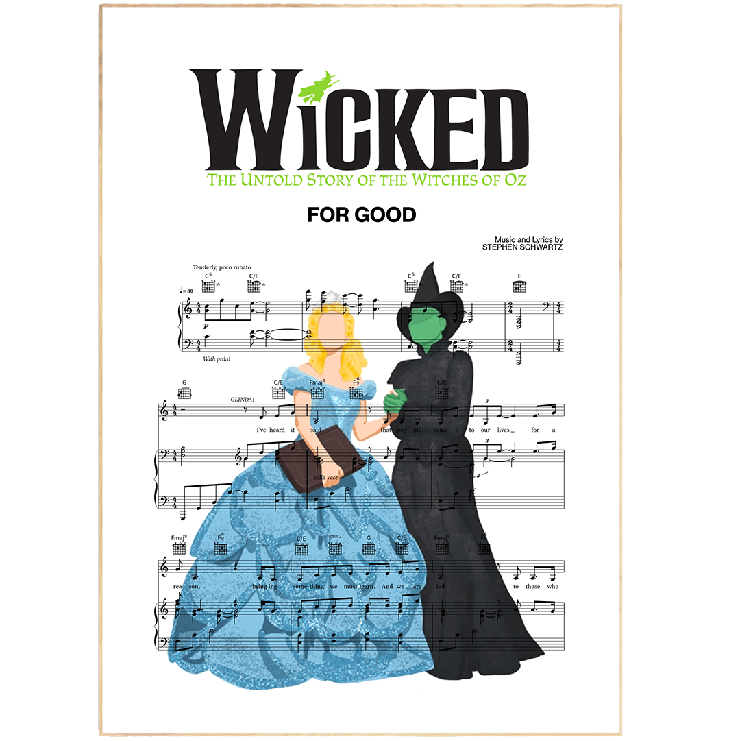 Wicked - For good Print - 98typesMusic