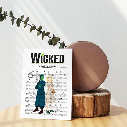 Wicked - I’M NOT THAT GIRL Poster - 98typesMusic
