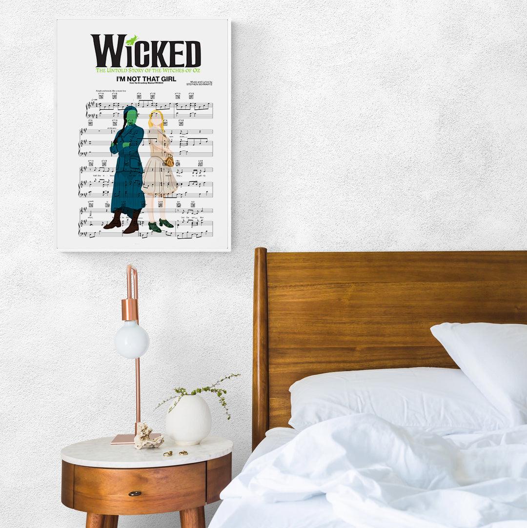 Wicked - I’M NOT THAT GIRL Poster - 98typesMusic