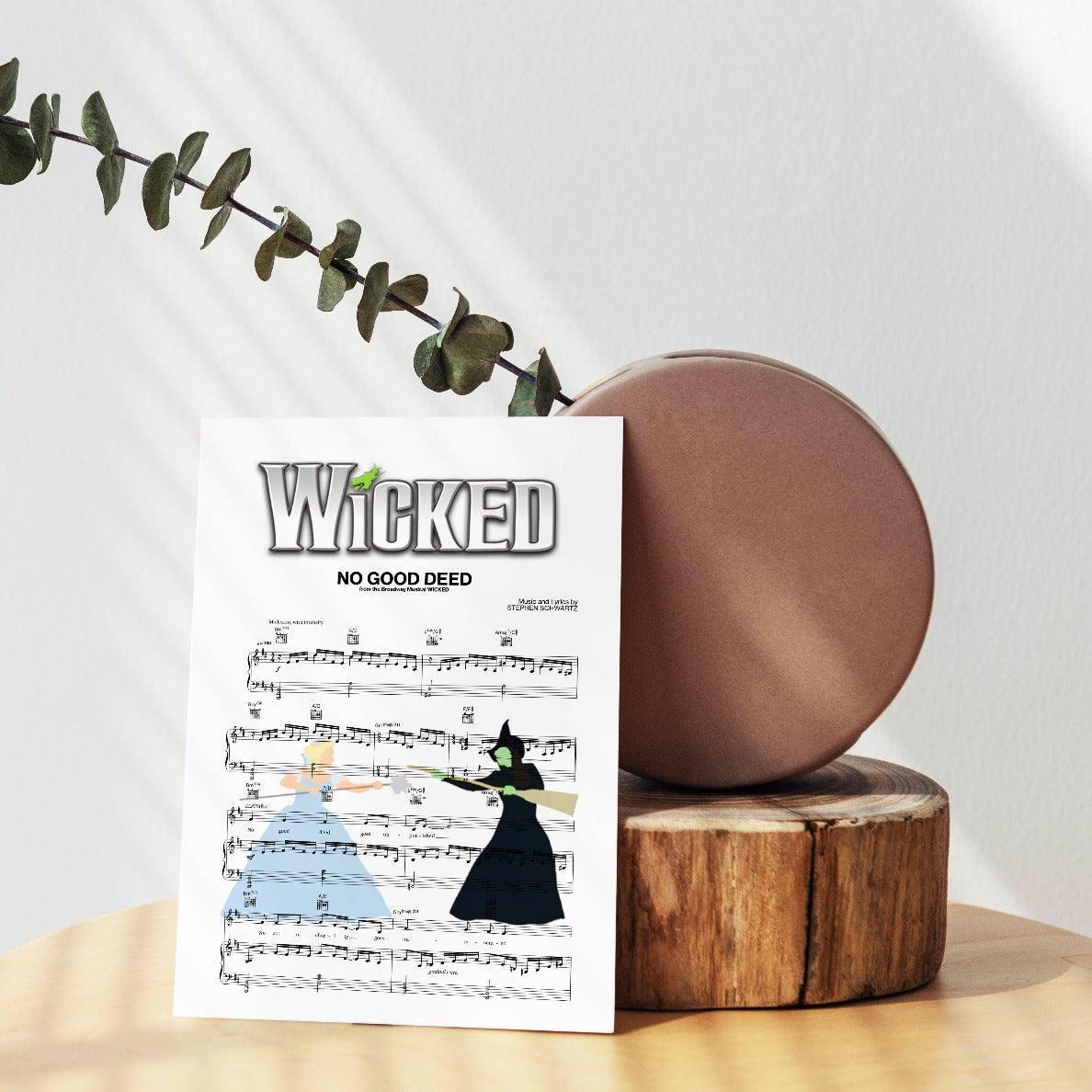 Wicked - NO GOOD DEED Poster - 98typesMusic