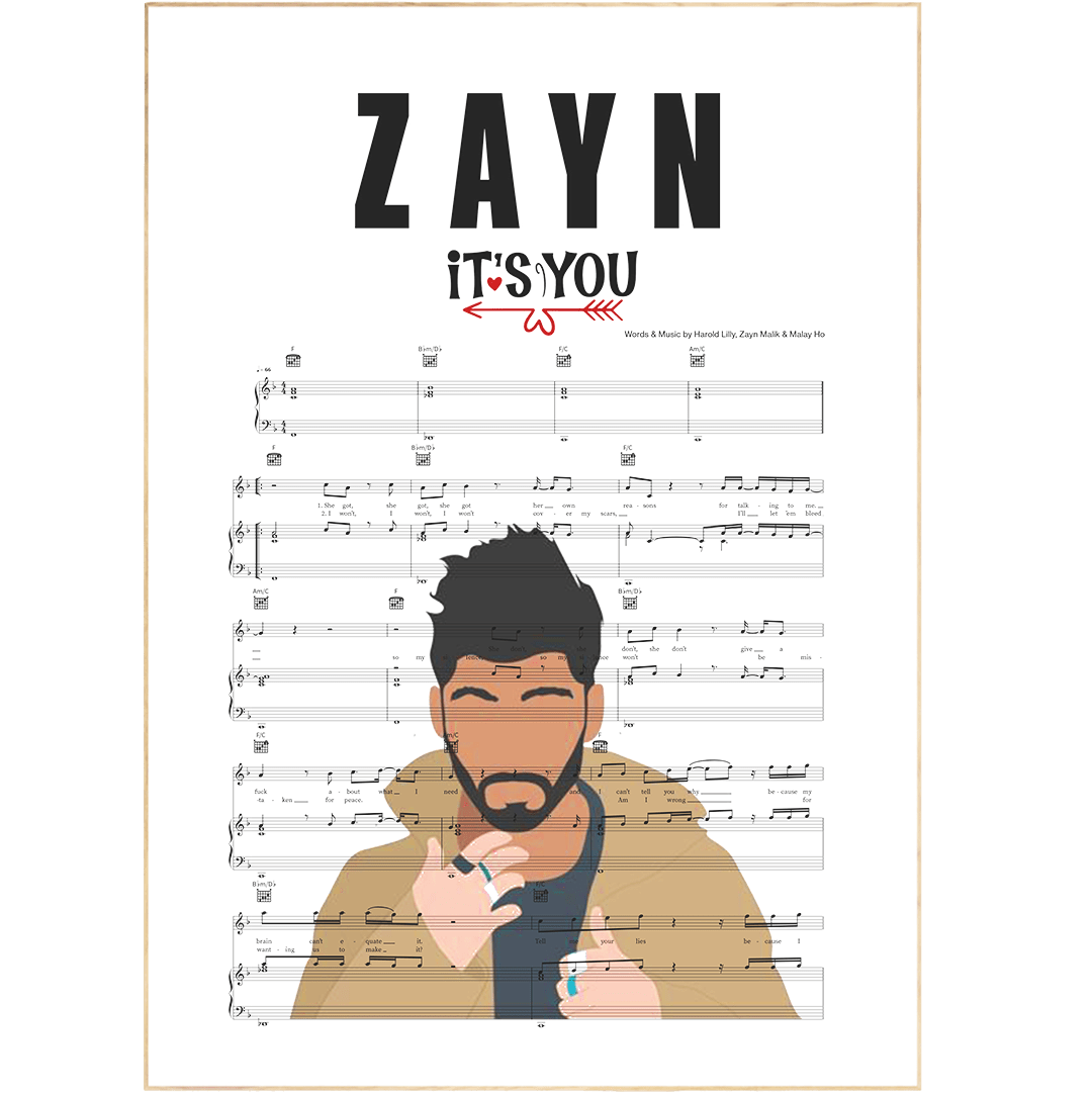 ZAYN - iT's YoU Poster - 98typesMusic