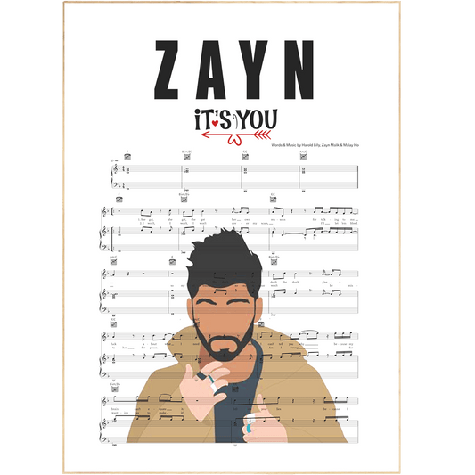 ZAYN - iT's YoU Poster - 98typesMusic