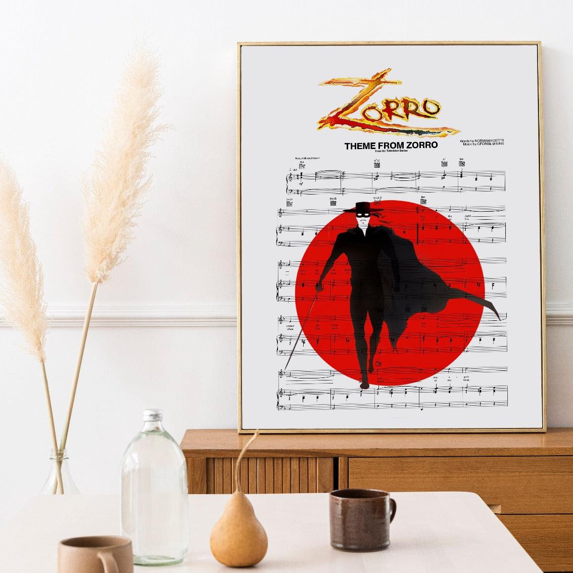 Zorro Theme Poster - 98typesMusic
