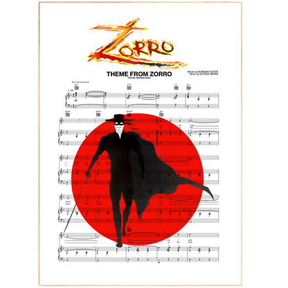 Zorro Theme Poster - 98typesMusic