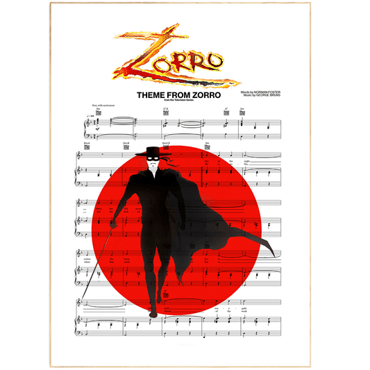 Zorro Theme Poster - 98typesMusic