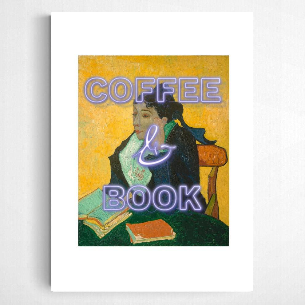 Coffee And Book Neon print - 98typesPOP ART