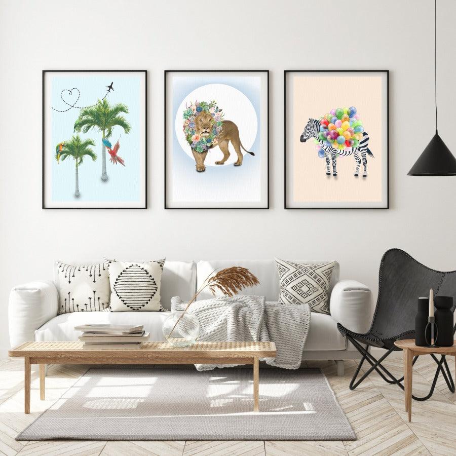 Flying through the blue sky Print - 98typesPOP ART