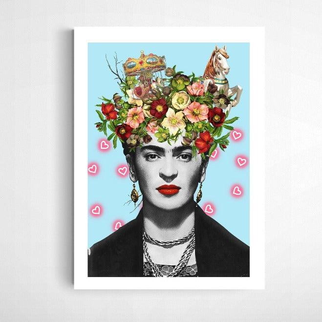 FRIDA FLORAL LOVE POSTER - 98typesPOP ART