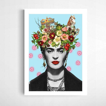 FRIDA FLORAL LOVE POSTER - 98typesPOP ART