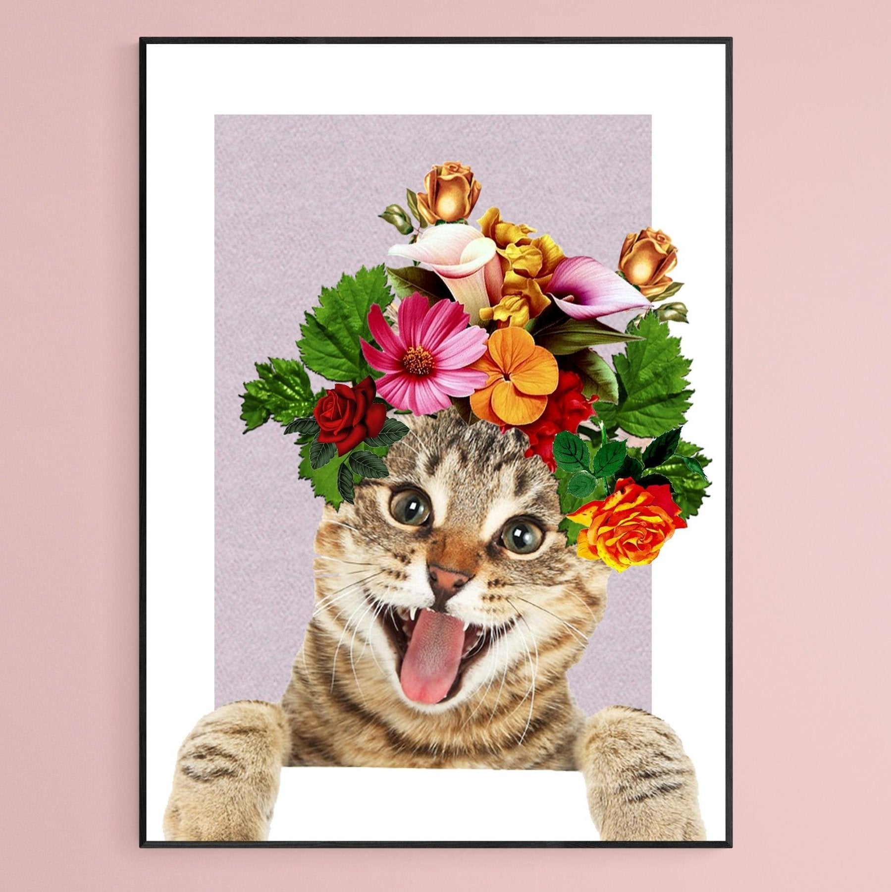 Frida Kahlo Cat Art Print - 98typesPOP ART
