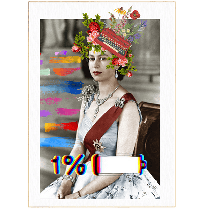 I am the queen of England - 98typesPOP ART