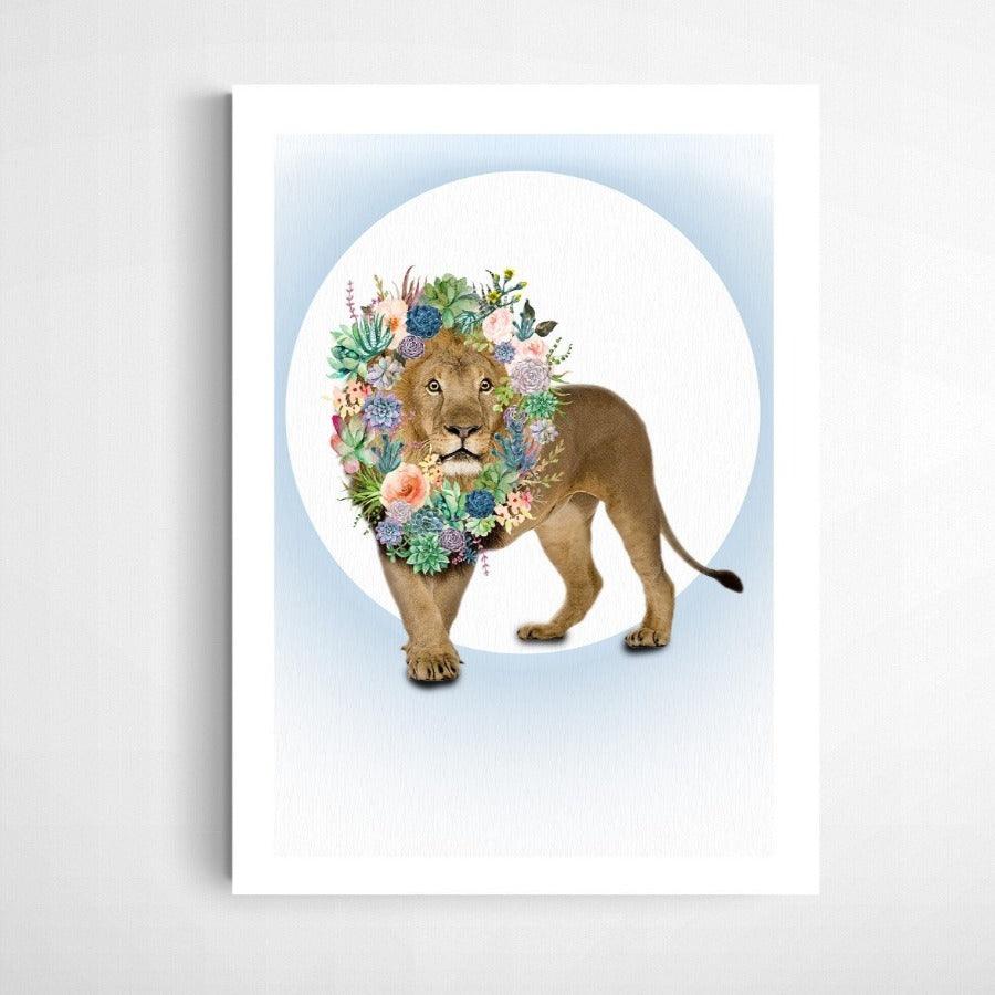 Succulents Lion Poster - 98typesPOP ART