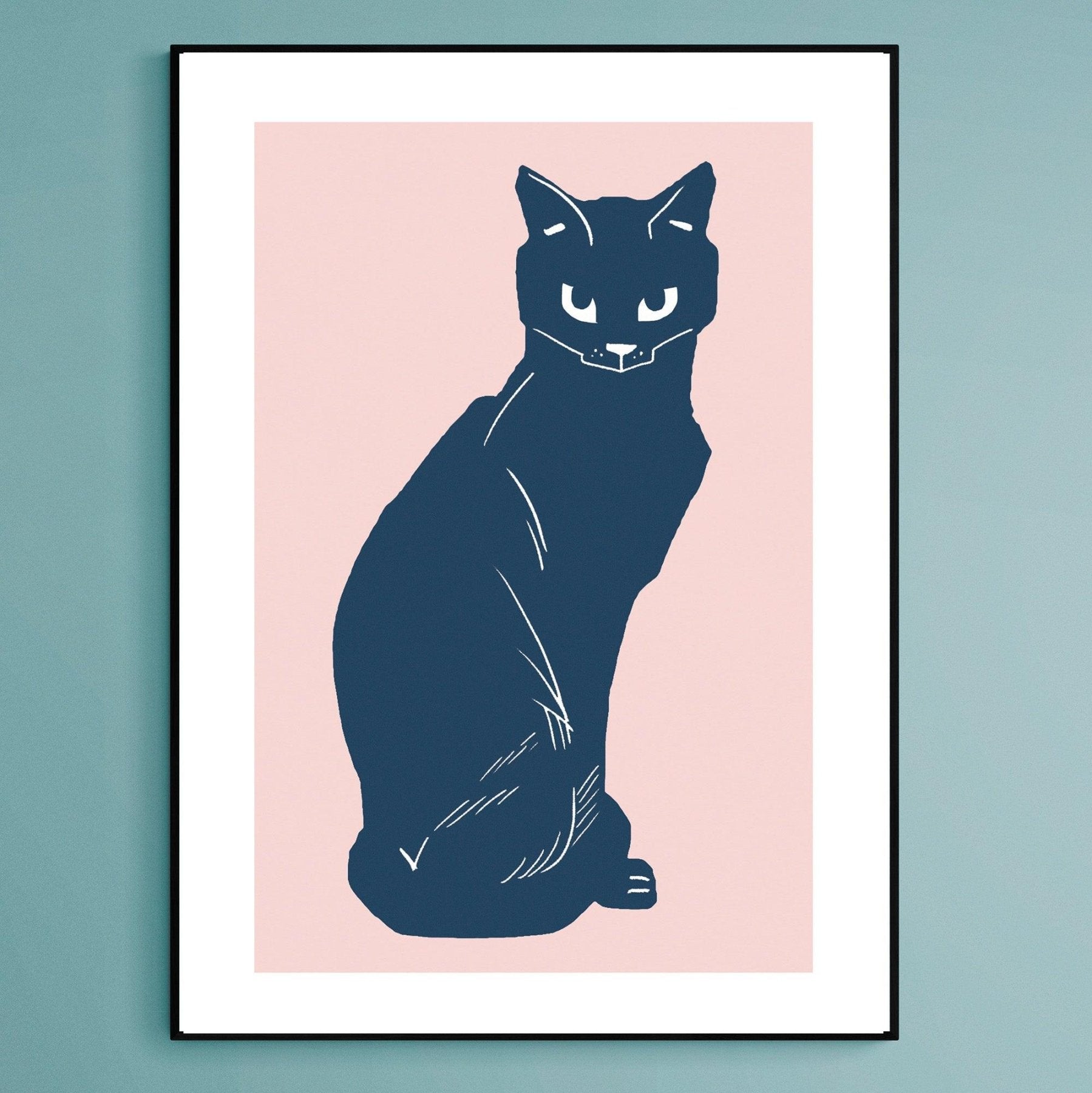 Suspicious Cat Art Print - 98typesPOP ART