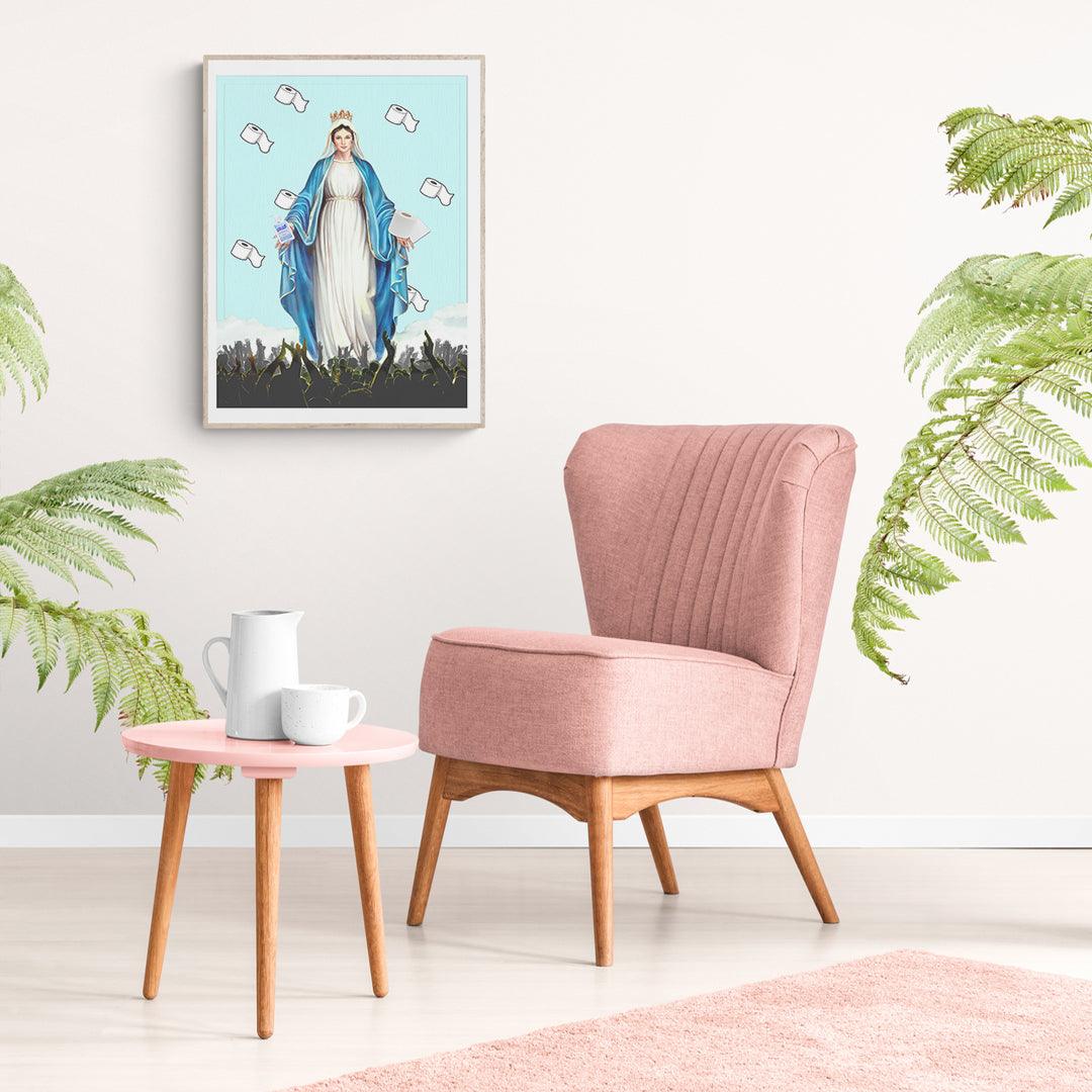 The Virgin Mary will save you Print - 98typesPOP ART