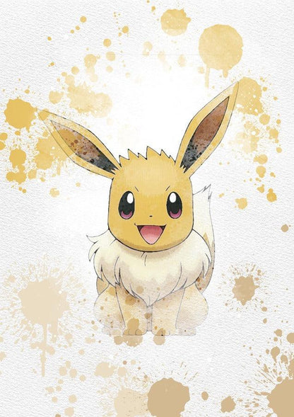 Pokemon Poster 6 Set Printable Watercolour Print - 98typesPRINTABLES