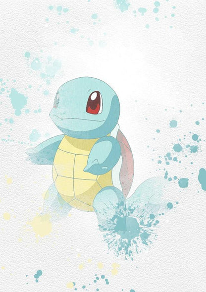 Pokemon Poster 6 Set Printable Watercolour Print - 98typesPRINTABLES