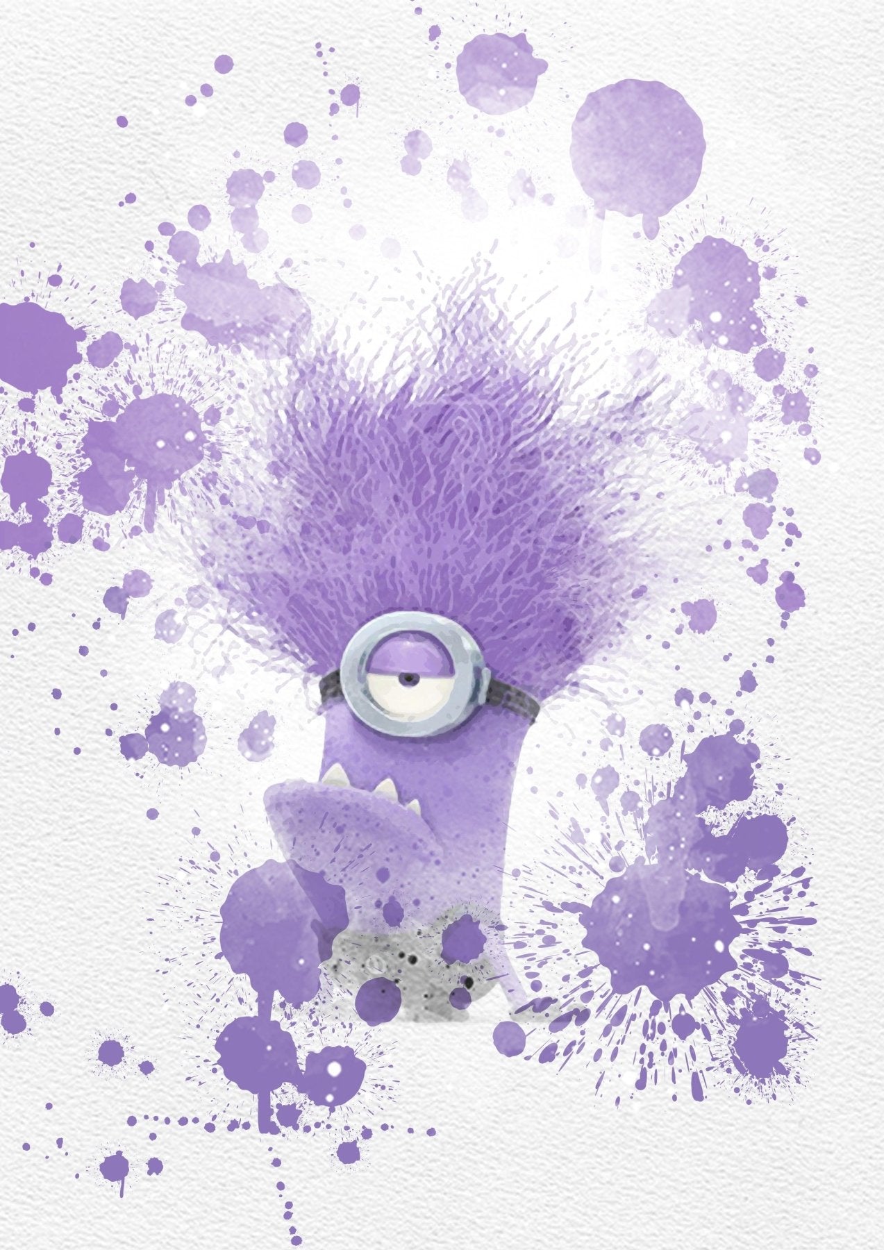 Set of 8 minions Disney Watercolour Printable Poster - 98typesPRINTABLES