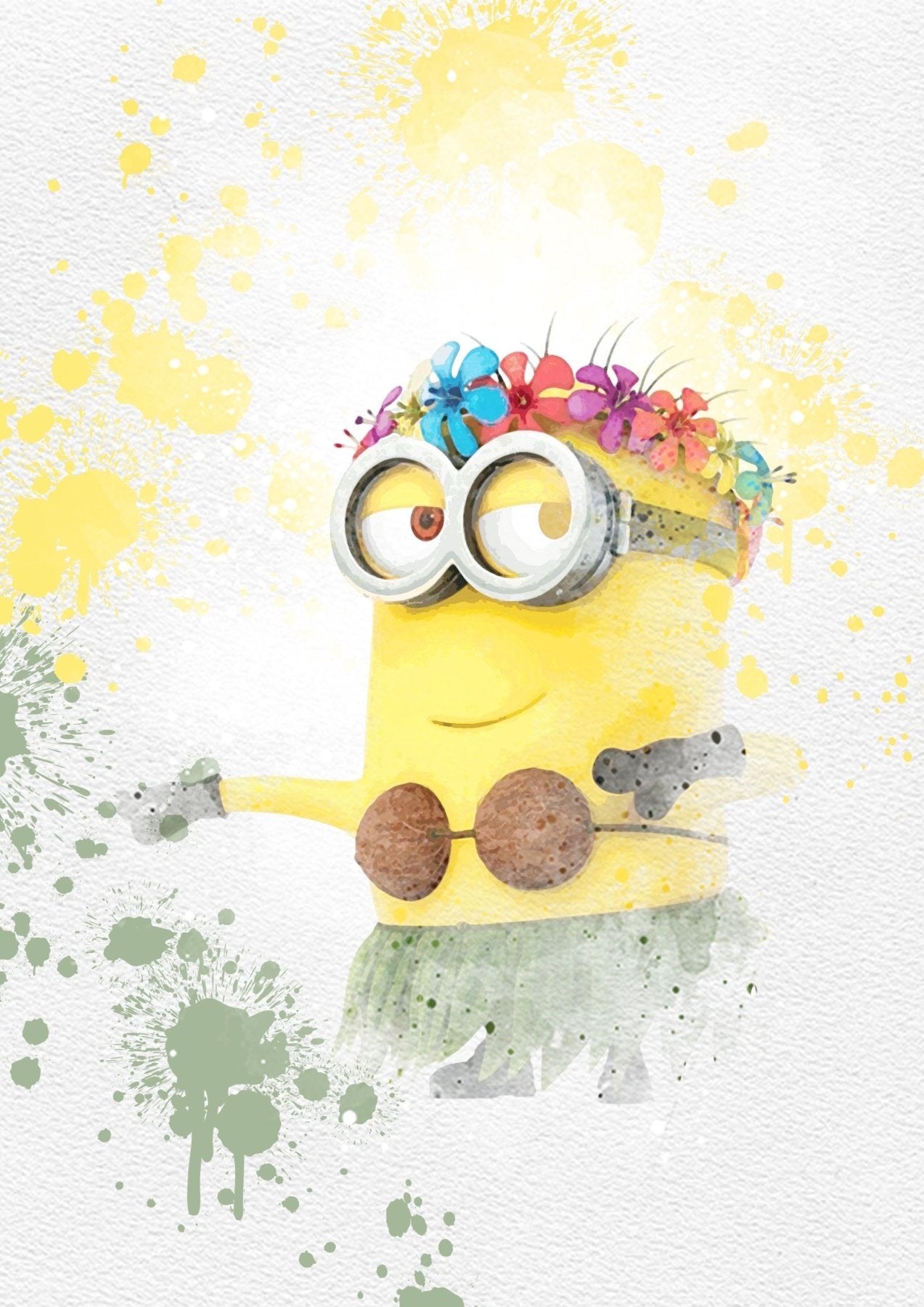 Set of 8 minions Disney Watercolour Printable Poster - 98typesPRINTABLES